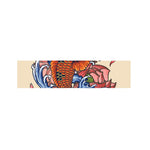 Japanese Koi Fish Tattoo Print Bed Runner