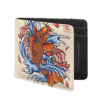 Japanese Koi Fish Tattoo Print Bifold Wallet