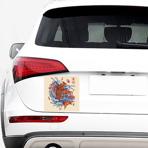 Japanese Koi Fish Tattoo Print Car Sticker