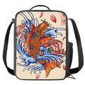 Japanese Koi Fish Tattoo Print Crossbody Lunch Bag
