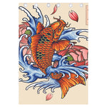 Japanese Koi Fish Tattoo Print Curtain