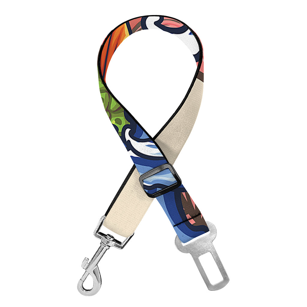 Japanese Koi Fish Tattoo Print Dog Seat Belt