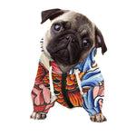 Japanese Koi Fish Tattoo Print Dog Zip Up Hoodie