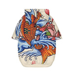 Japanese Koi Fish Tattoo Print Dog Zip Up Hoodie