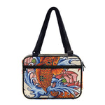 Japanese Koi Fish Tattoo Print Double Strap Bible Bag
