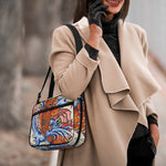 Japanese Koi Fish Tattoo Print Double Strap Bible Bag
