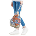 Japanese Koi Fish Tattoo Print Drawstring Bag