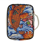 Japanese Koi Fish Tattoo Print Front Pocket Bible Bag