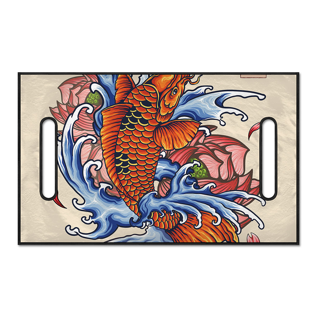 Japanese Koi Fish Tattoo Print Golf Cart Seat Cover