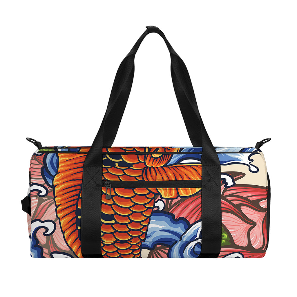 Japanese Koi Fish Tattoo Print Gym Bag