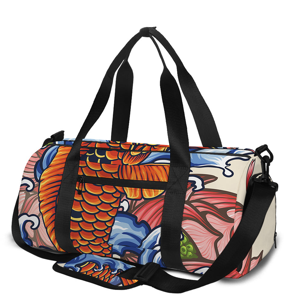 Japanese Koi Fish Tattoo Print Gym Bag