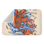 Japanese Koi Fish Tattoo Print Indoor Door Mat