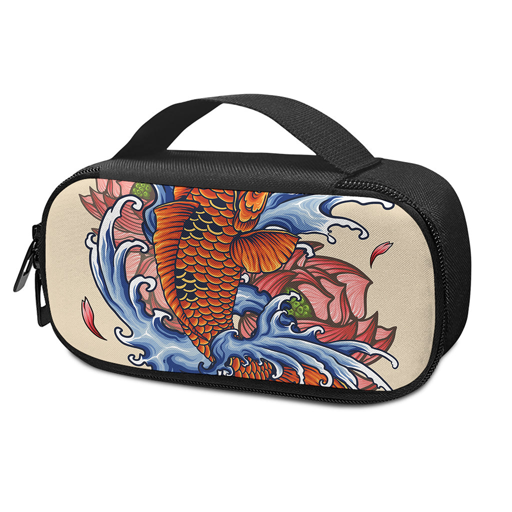 Japanese Koi Fish Tattoo Print Insulin Cooler Travel Case