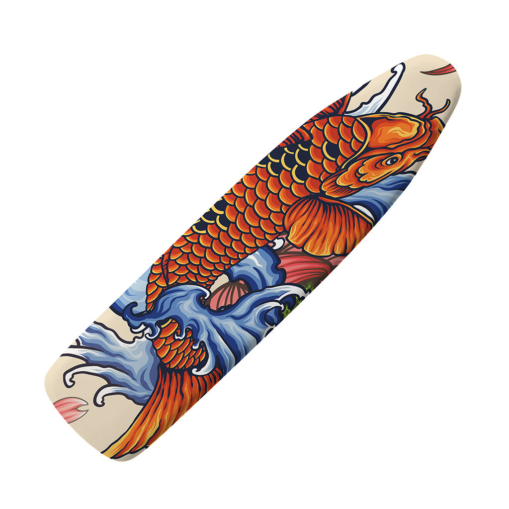 Japanese Koi Fish Tattoo Print Ironing Board Cover