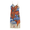 Japanese Koi Fish Tattoo Print Jersey Midi Cami Dress