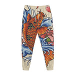 Japanese Koi Fish Tattoo Print Jogger Pants