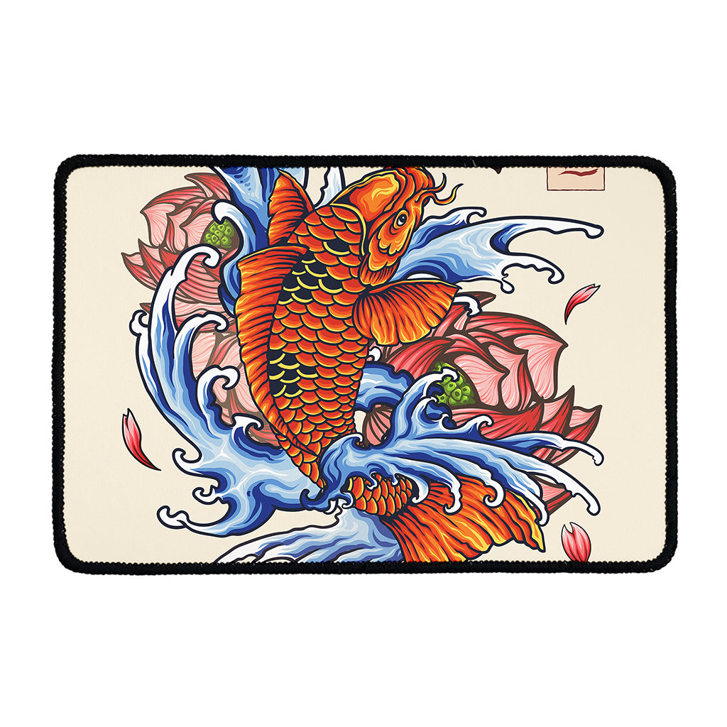 Japanese Koi Fish Tattoo Print Kitchen Mat