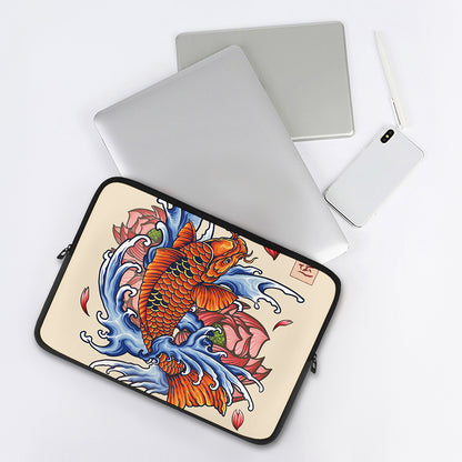 Japanese Koi Fish Tattoo Print Laptop Sleeve