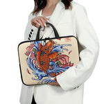 Japanese Koi Fish Tattoo Print Laptop Sleeve With Handle