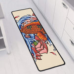 Japanese Koi Fish Tattoo Print Long Kitchen Mat