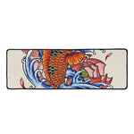 Japanese Koi Fish Tattoo Print Long Kitchen Mat