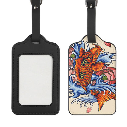 Japanese Koi Fish Tattoo Print Luggage Tag