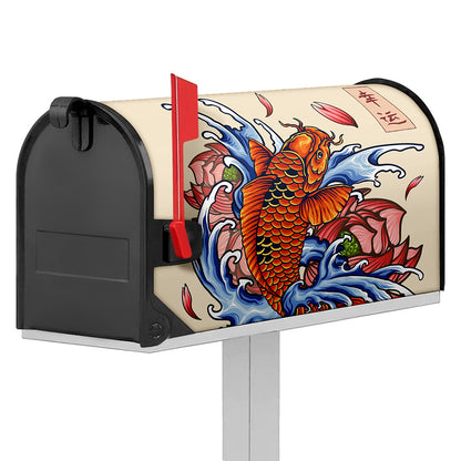 Japanese Koi Fish Tattoo Print Mailbox Cover