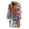 Japanese Koi Fish Tattoo Print Men's Bathrobe