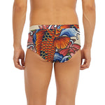 Japanese Koi Fish Tattoo Print Men's Briefs