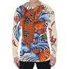 Japanese Koi Fish Tattoo Print Men's Long Sleeve T-Shirt