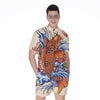 Japanese Koi Fish Tattoo Print Men's Rompers