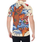 Japanese Koi Fish Tattoo Print Men's Shirt