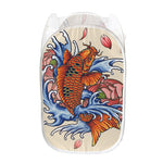 Japanese Koi Fish Tattoo Print Mesh Laundry Hamper
