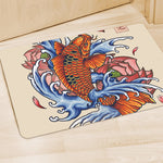 Japanese Koi Fish Tattoo Print Polyester Doormat