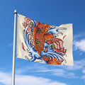 Japanese Koi Fish Tattoo Print Polyester Flag