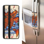 Japanese Koi Fish Tattoo Print Refrigerator Handle Covers
