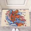 Japanese Koi Fish Tattoo Print Rubber Doormat