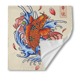 Japanese Koi Fish Tattoo Print Silk Bandana