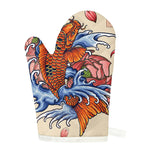 Japanese Koi Fish Tattoo Print Single Oven Mitt