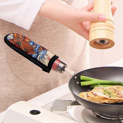 Japanese Koi Fish Tattoo Print Skillet Handle Cover
