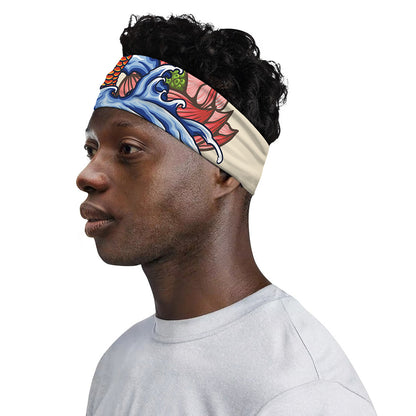 Japanese Koi Fish Tattoo Print Sports Headband