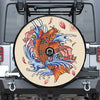 Japanese Koi Fish Tattoo Print Tire Cover With Camera Hole