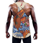 Japanese Koi Fish Tattoo Print Training Tank Top