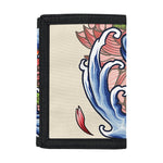 Japanese Koi Fish Tattoo Print Trifold Wallet