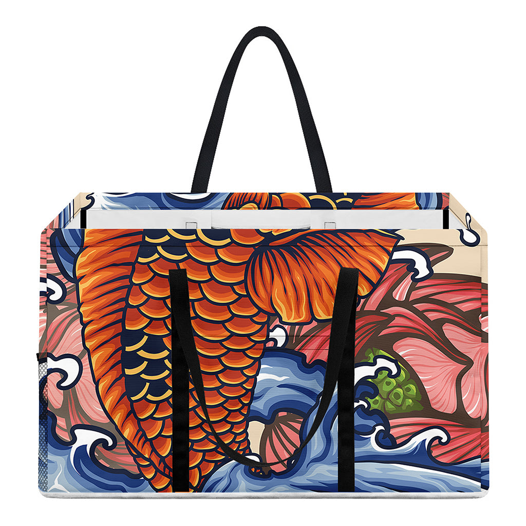 Japanese Koi Fish Tattoo Print Utility Tote Bag