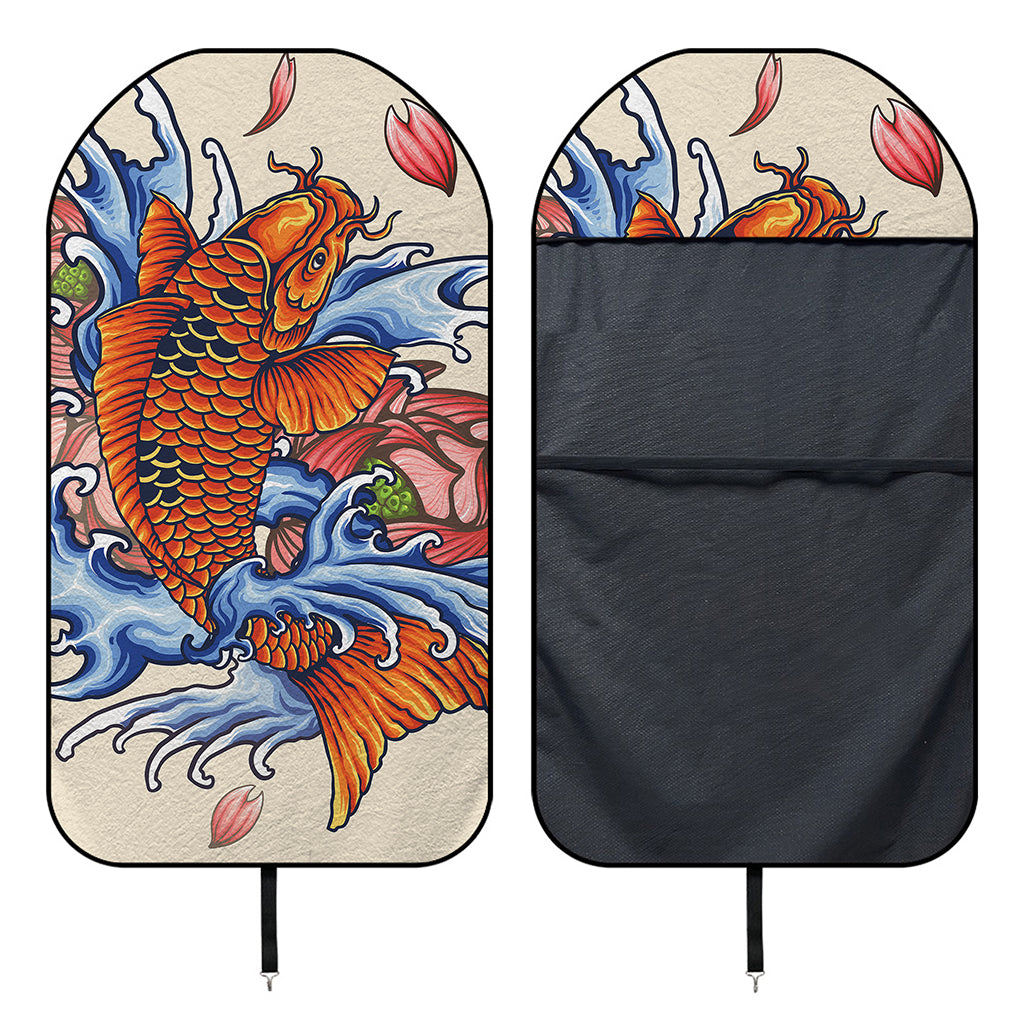 Japanese Koi Fish Tattoo Print Waterproof Car Seat Cover