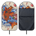 Japanese Koi Fish Tattoo Print Waterproof Car Seat Cover
