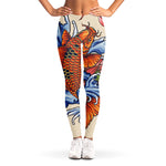 Japanese Koi Fish Tattoo Print Women's Leggings