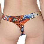 Japanese Koi Fish Tattoo Print Women's Thong