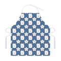 Japanese Lucky Cat And Sakura Print Adjustable Apron